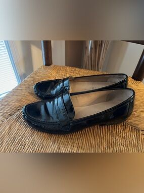 Footglove Black Patent Leather Penny Loafers - Women’s Size 8